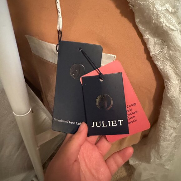 White lace corset dress with zipper back - Picture 6 of 9